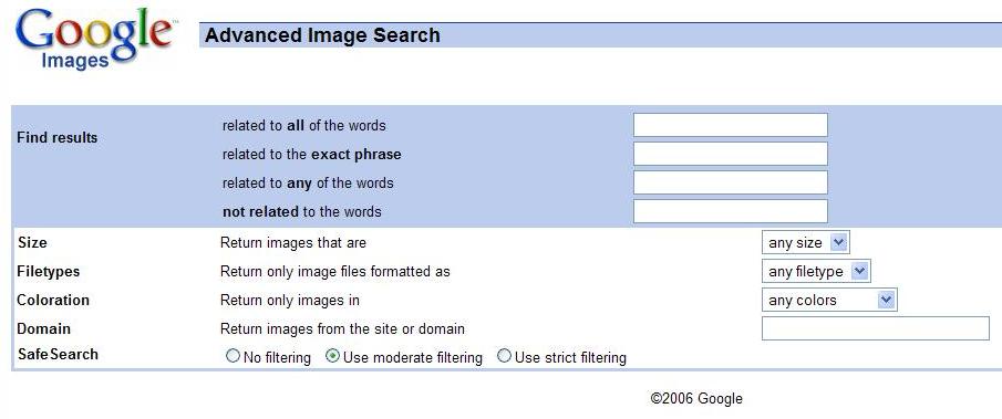 free google images advanced search